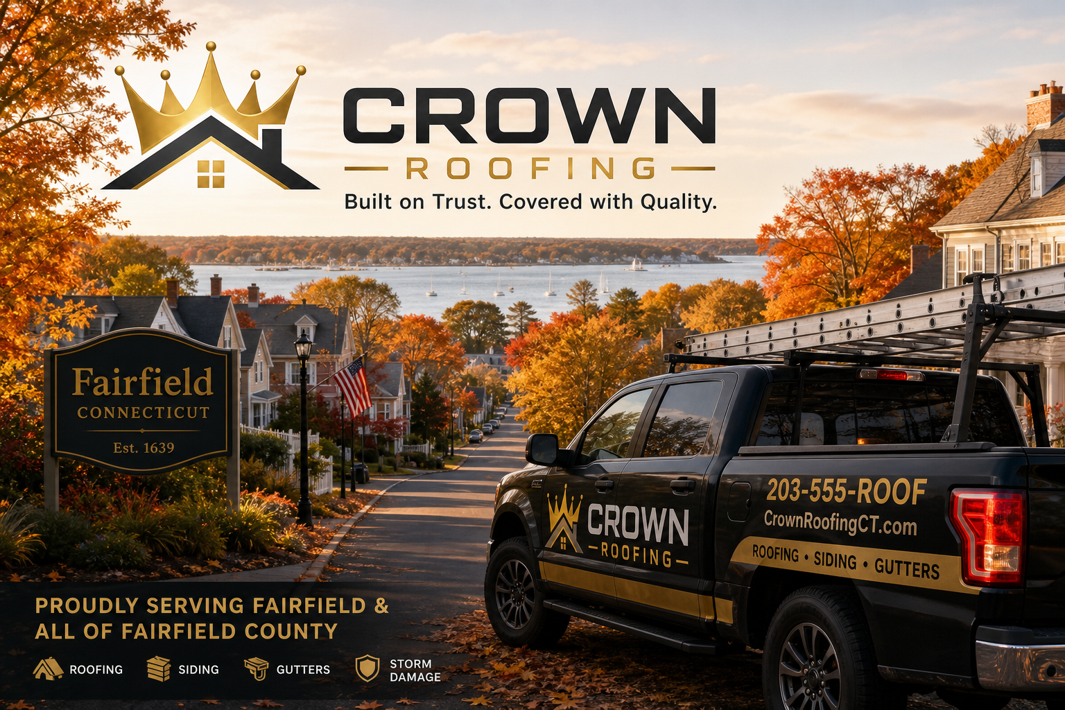 Crown Roofing serving Fairfield, Connecticut