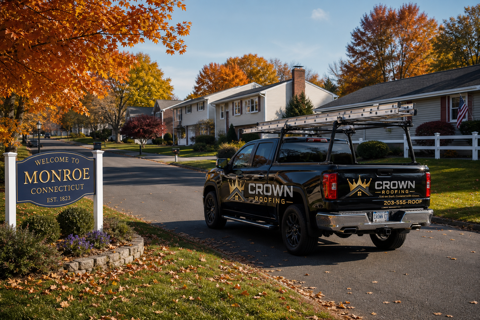 Crown Roofing serving Monroe, Connecticut