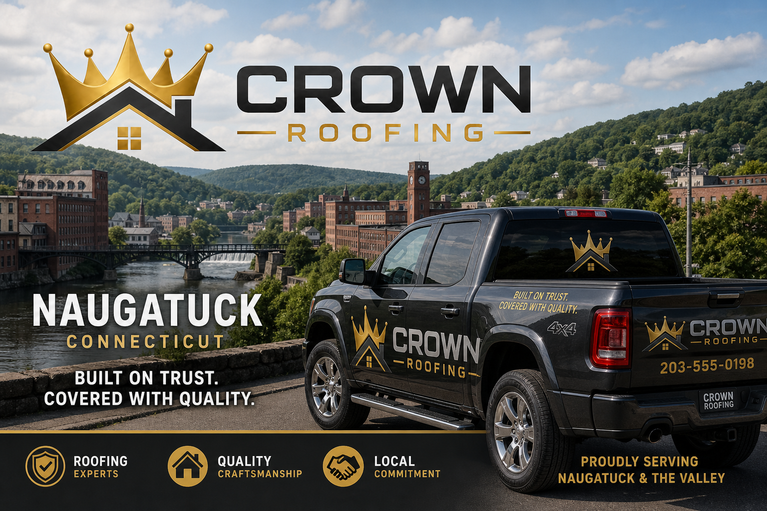 Crown Roofing serving Naugatuck, Connecticut