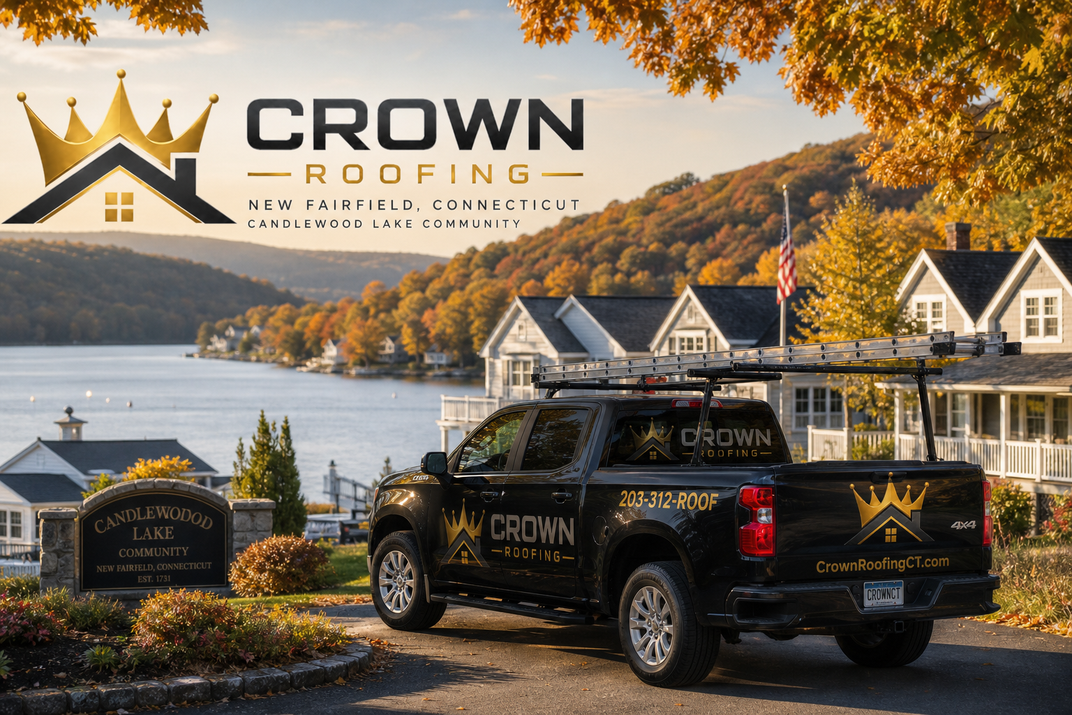 Crown Roofing serving New Fairfield, Connecticut