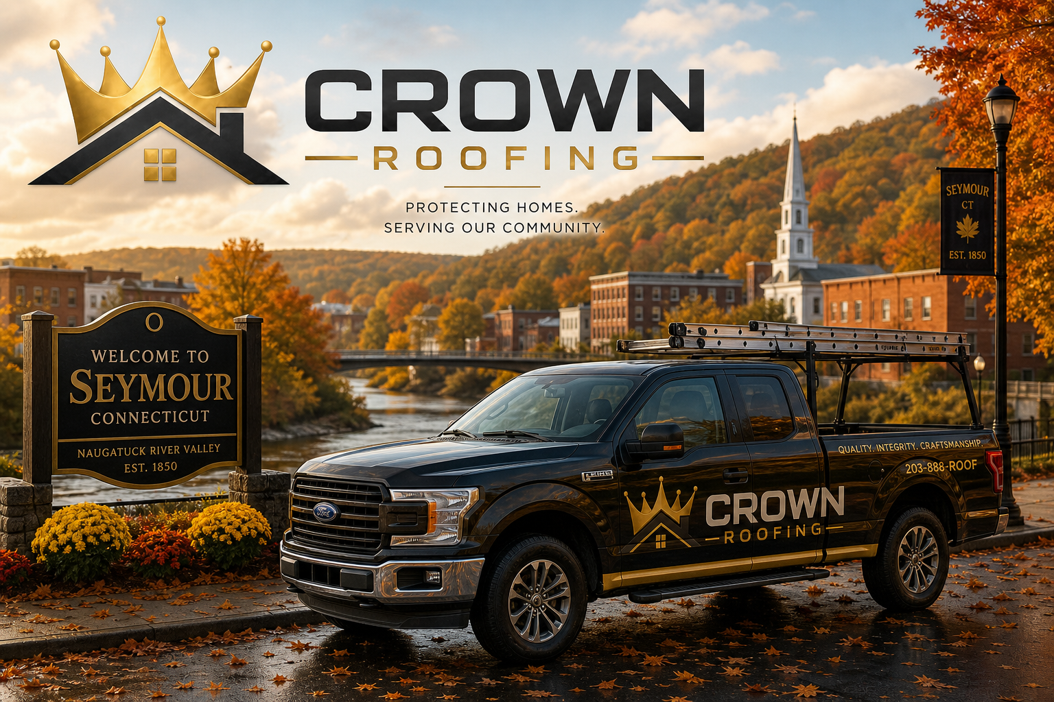 Crown Roofing serving Seymour, Connecticut