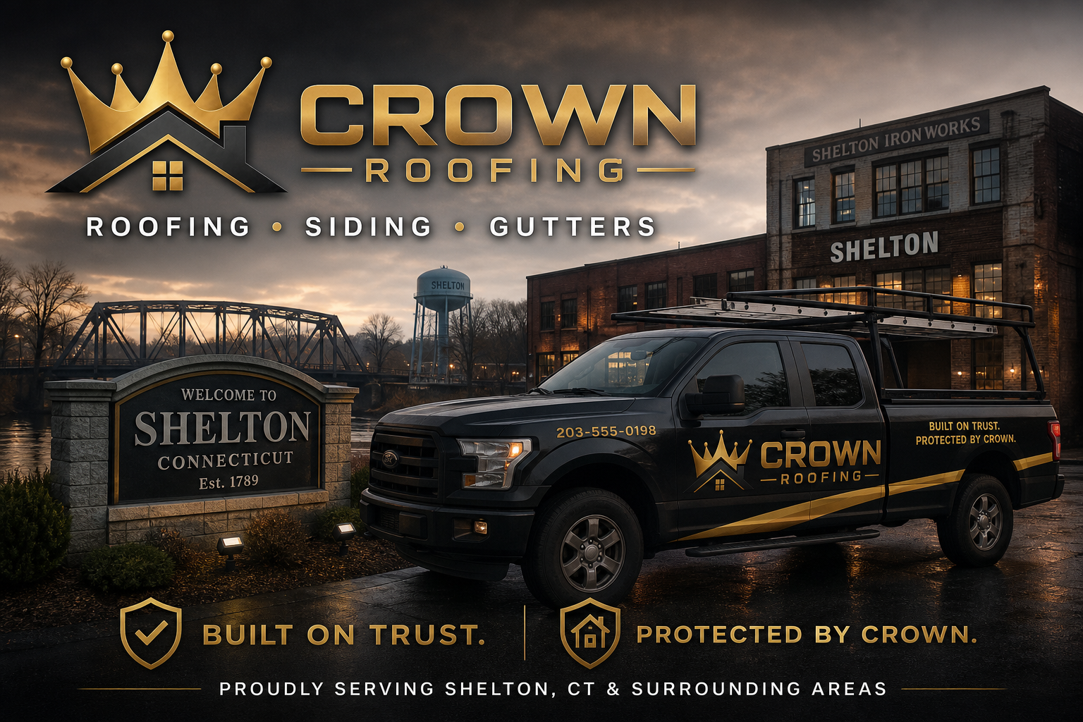 Crown Roofing serving Shelton, Connecticut