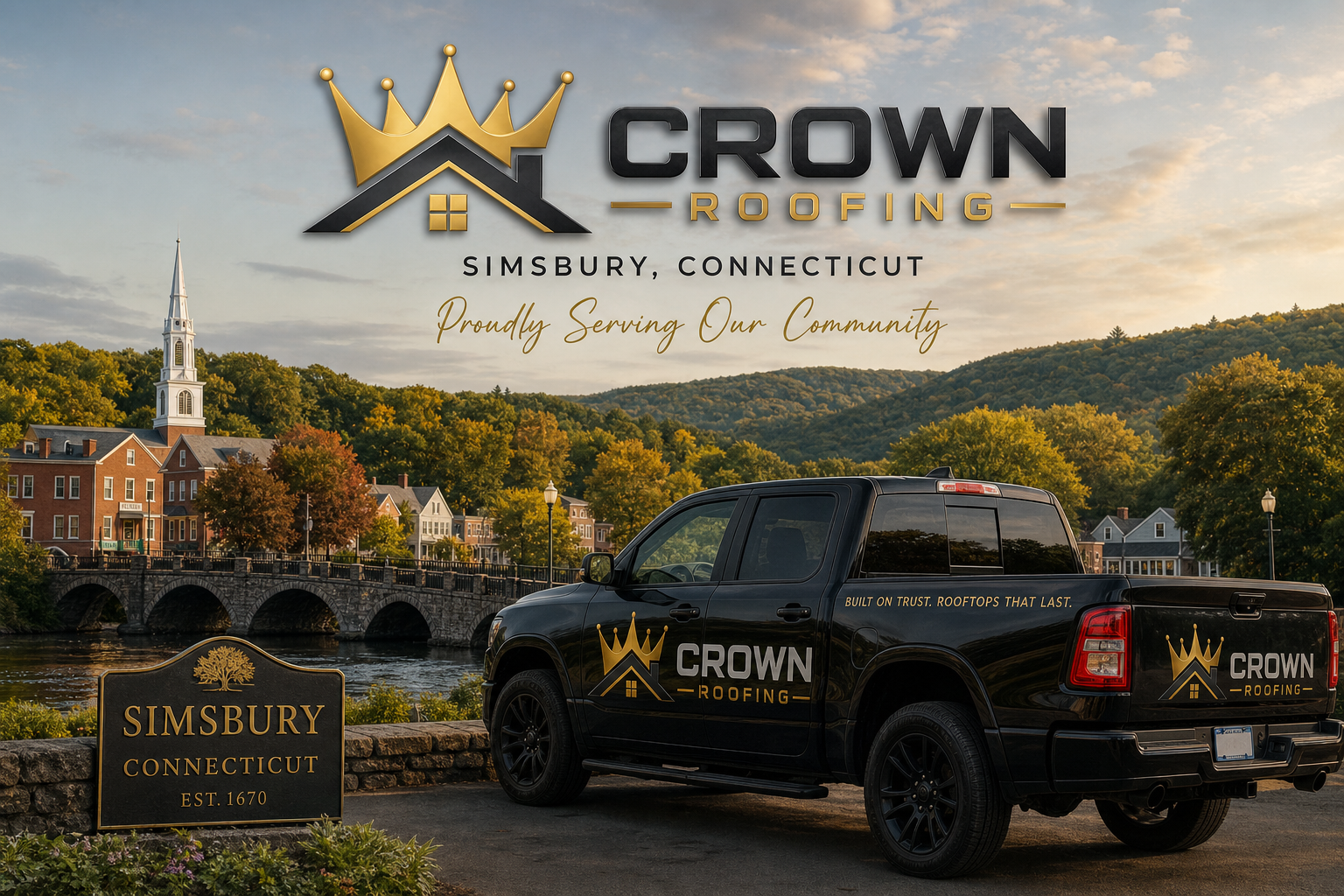 Crown Roofing serving Simsbury, Connecticut
