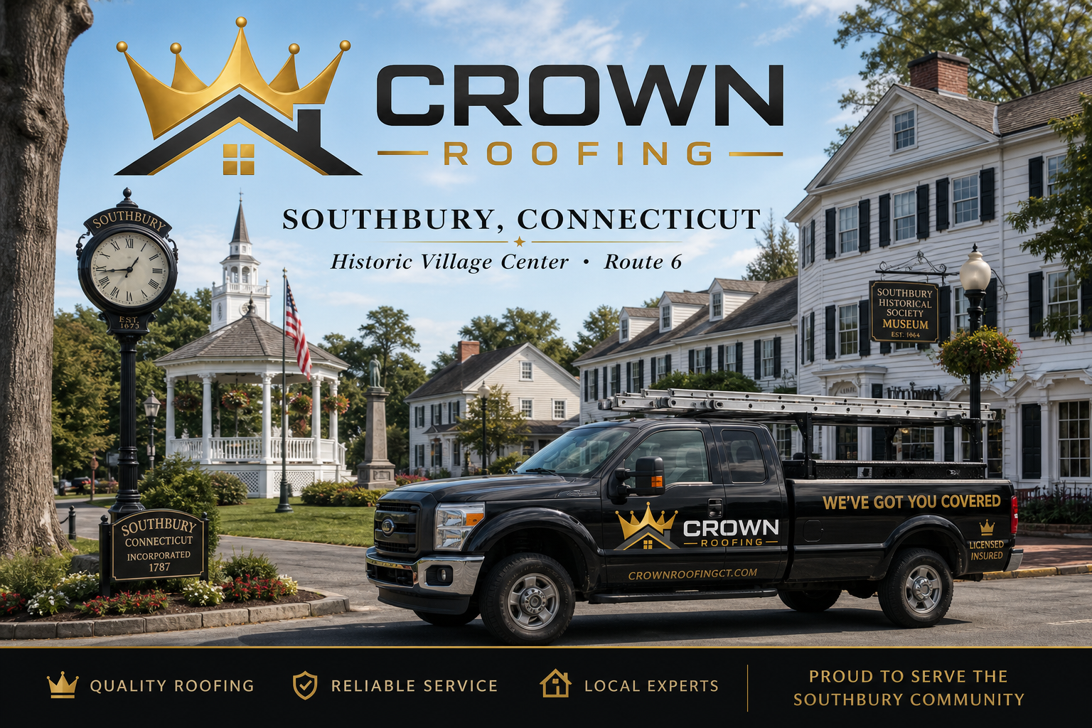 Crown Roofing serving Southbury, Connecticut