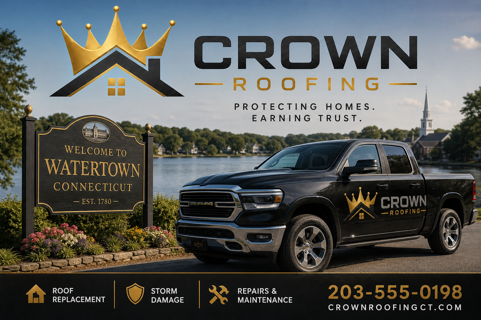 Crown Roofing serving Watertown, Connecticut